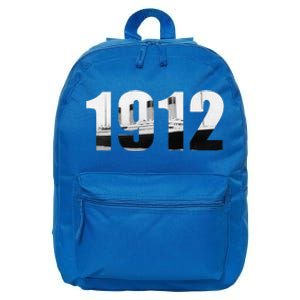 Titanic 1912 Funny Sea Cruise Ocean Ship Bon Voyage Fun Gift 16 in Basic Backpack