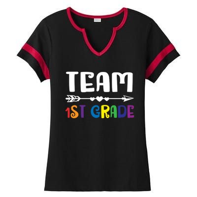 Team 1St Grade 1St Grade Gift Ladies Halftime Notch Neck Tee