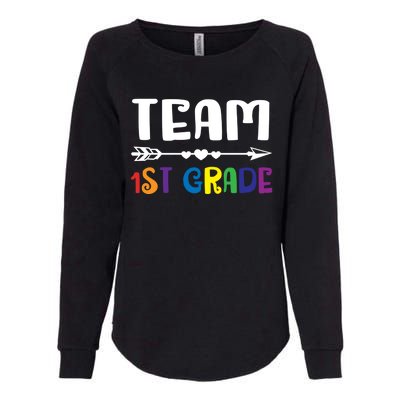 Team 1St Grade 1St Grade Gift Womens California Wash Sweatshirt