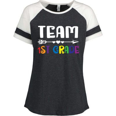 Team 1St Grade 1St Grade Gift Enza Ladies Jersey Colorblock Tee