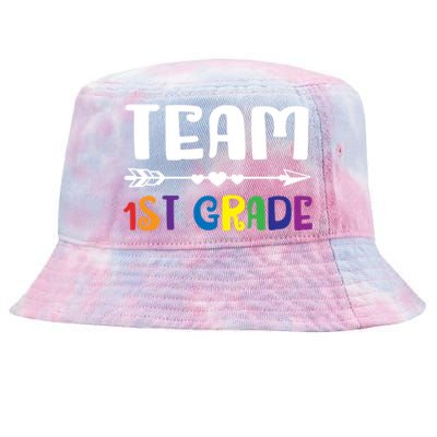 Team 1St Grade 1St Grade Gift Tie-Dyed Bucket Hat