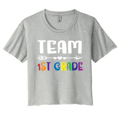 Team 1St Grade 1St Grade Gift Women's Crop Top Tee