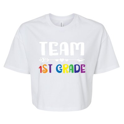 Team 1St Grade 1St Grade Gift Bella+Canvas Jersey Crop Tee