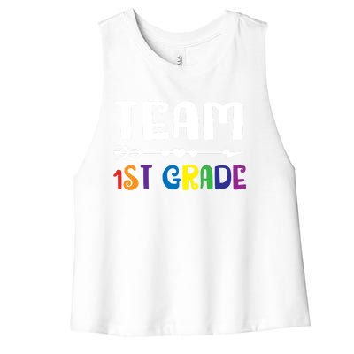 Team 1St Grade 1St Grade Gift Women's Racerback Cropped Tank