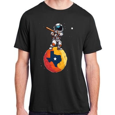 Texas 1965 Houston City Space Dabbing Astronaut Adult ChromaSoft Performance T-Shirt