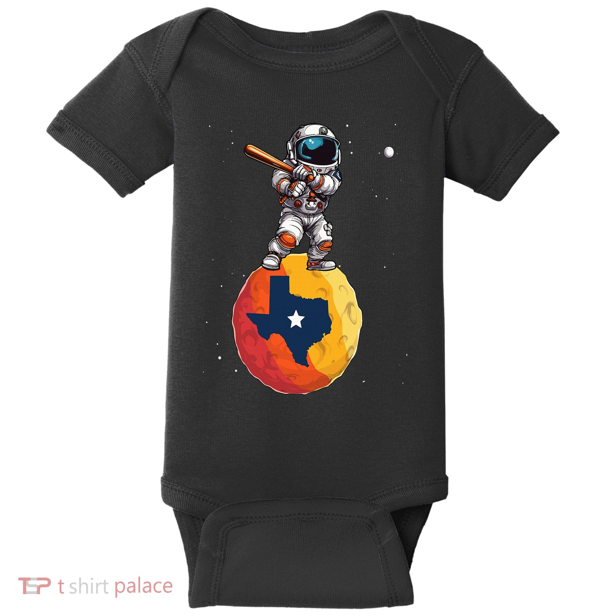 Texas 1965 Houston City Space Dabbing Astronaut Baby Bodysuit