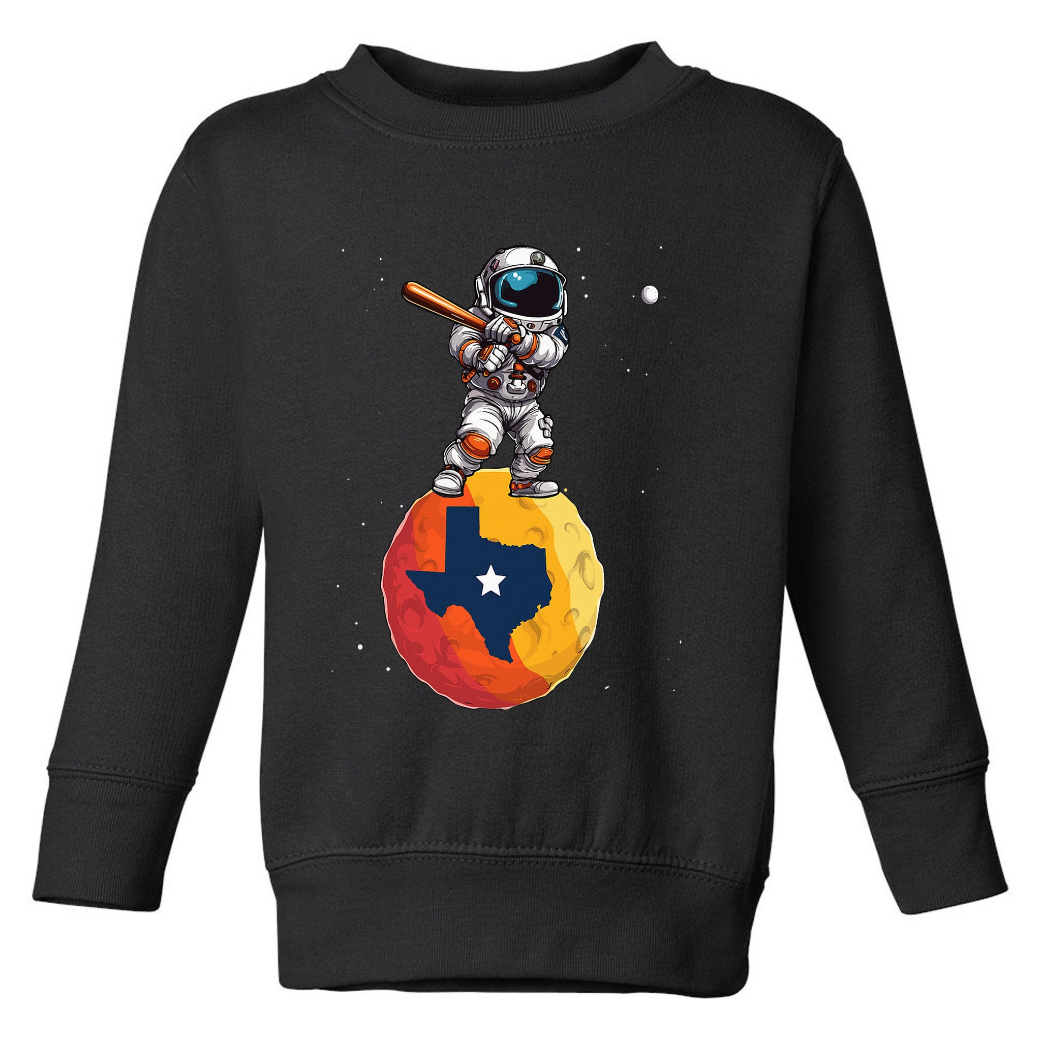 Texas 1965 Houston City Space Dabbing Astronaut Toddler Sweatshirt