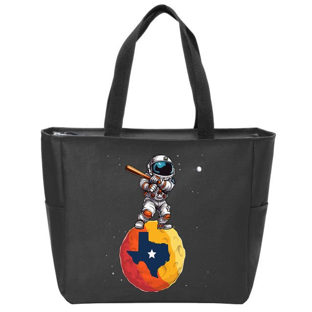 Texas 1965 Houston City Space Dabbing Astronaut Zip Tote Bag