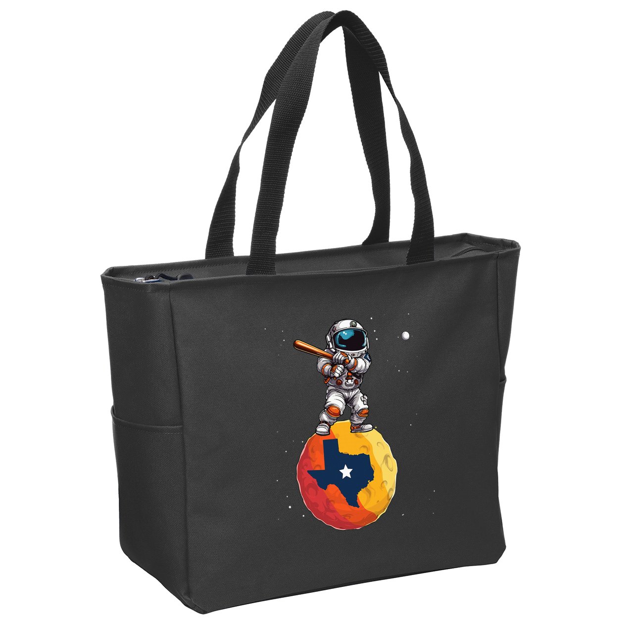 Texas 1965 Houston City Space Dabbing Astronaut Zip Tote Bag