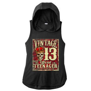 Teenager 13th Limited Edition 2009 13th Birthday Ladies PosiCharge Tri-Blend Wicking Draft Hoodie Tank