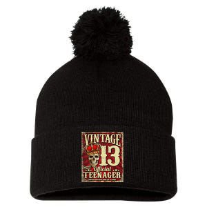 Teenager 13th Limited Edition 2009 13th Birthday Pom Pom 12in Knit Beanie