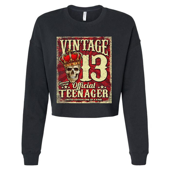 Teenager 13th Limited Edition 2009 13th Birthday Cropped Pullover Crew