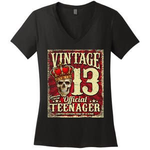 Teenager 13th Limited Edition 2009 13th Birthday Women's V-Neck T-Shirt