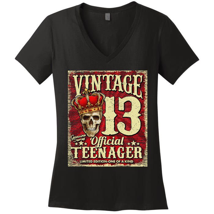 Teenager 13th Limited Edition 2009 13th Birthday Women's V-Neck T-Shirt