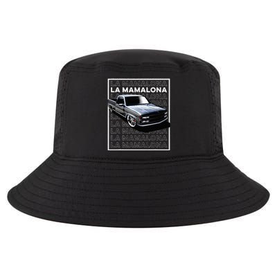 Trokiando 1990s OBS slammed low truck on big wheels art Cool Comfort Performance Bucket Hat