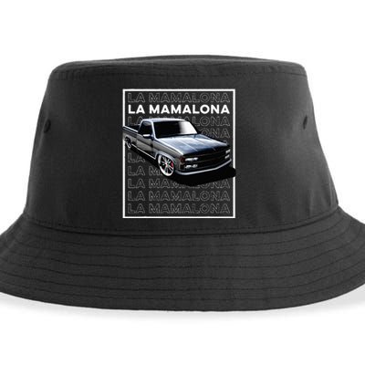 Trokiando 1990s OBS slammed low truck on big wheels art Sustainable Bucket Hat