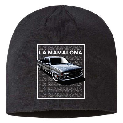 Trokiando 1990s OBS slammed low truck on big wheels art Sustainable Beanie