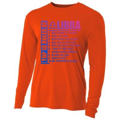 Top 10 Rules Of Libra Zodiac Sign Funny Meaningful Gift Cooling Performance Long Sleeve Crew