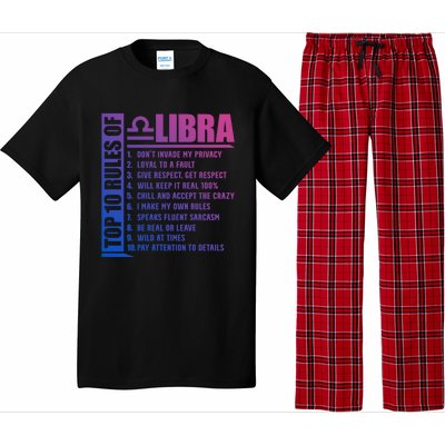 Top 10 Rules Of Libra Zodiac Sign Funny Meaningful Gift Pajama Set