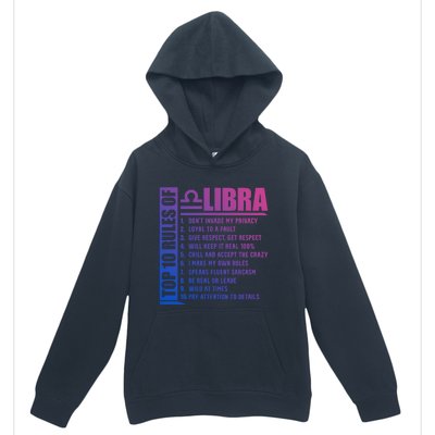 Top 10 Rules Of Libra Zodiac Sign Funny Meaningful Gift Urban Pullover Hoodie