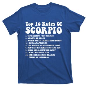 Top 10 Rules Of Scorpio Funny Scorpio Tee Horoscope Great Gift T-Shirt