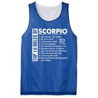 Top 10 Rules Of Scorpio October November Birthday Gift Mesh Reversible Basketball Jersey Tank