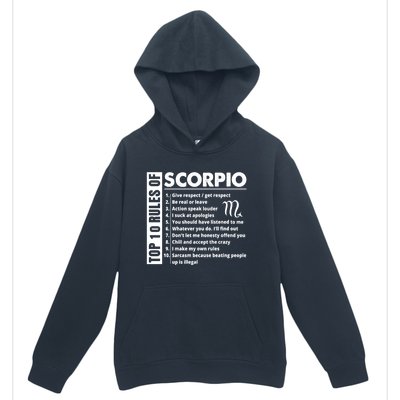 Top 10 Rules Of Scorpio October November Birthday Gift Urban Pullover Hoodie