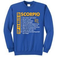 Top 10 Rules Of Scorpio October November Birthday Gift Sweatshirt