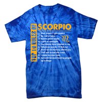 Top 10 Rules Of Scorpio October November Birthday Gift Tie-Dye T-Shirt