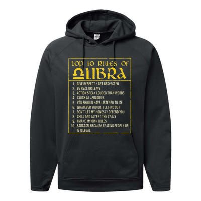 Top 10 Rules Libra Zodiac Sign September October Birthday Performance Fleece Hoodie