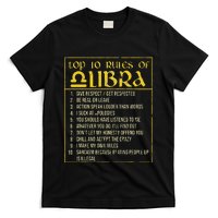 Top 10 Rules Libra Zodiac Sign September October Birthday T-Shirt