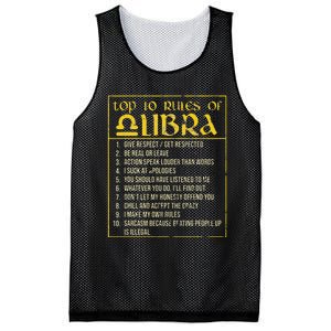 Top 10 Rules Libra Zodiac Sign September October Birthday Mesh Reversible Basketball Jersey Tank