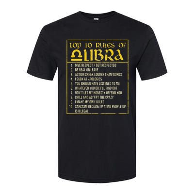 Top 10 Rules Libra Zodiac Sign September October Birthday Softstyle CVC T-Shirt