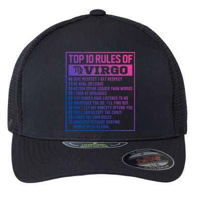 Top 10 Rules Of Virgo Birthday Horoscope Gift Flexfit Unipanel Trucker Cap