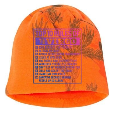 Top 10 Rules Of Virgo Birthday Horoscope Gift Kati - Camo Knit Beanie