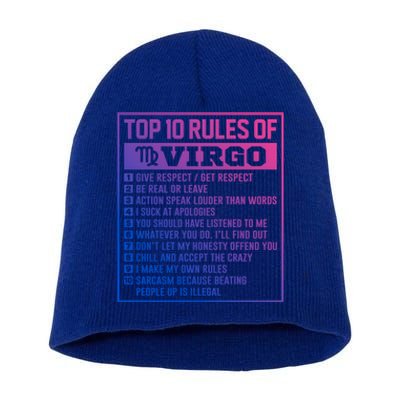 Top 10 Rules Of Virgo Birthday Horoscope Gift Short Acrylic Beanie