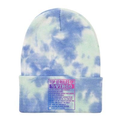 Top 10 Rules Of Virgo Birthday Horoscope Gift Tie Dye 12in Knit Beanie