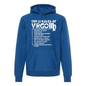 Top 10 Rules Of Virgo Zodiac Birthday Funny Gift Premium Hoodie