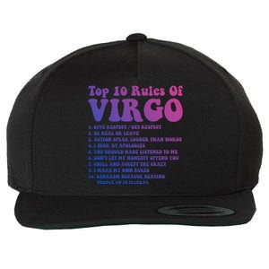 Top 10 Rules Of Virgo Zodiac Cute Funny Virgo Tee Horoscope Funny Gift Wool Snapback Cap