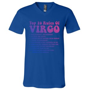 Top 10 Rules Of Virgo Zodiac Cute Funny Virgo Tee Horoscope Funny Gift V-Neck T-Shirt