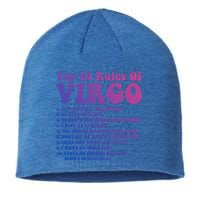 Top 10 Rules Of Virgo Zodiac Cute Funny Virgo Tee Horoscope Funny Gift Sustainable Beanie