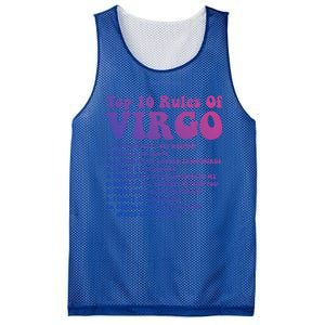 Top 10 Rules Of Virgo Zodiac Cute Funny Virgo Tee Horoscope Funny Gift Mesh Reversible Basketball Jersey Tank