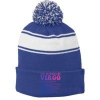 Top 10 Rules Of Virgo Zodiac Cute Funny Virgo Tee Horoscope Funny Gift Stripe Pom Pom Beanie