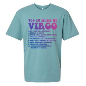 Top 10 Rules Of Virgo Zodiac Cute Funny Virgo Tee Horoscope Funny Gift Sueded Cloud Jersey T-Shirt