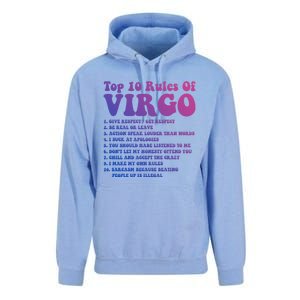 Top 10 Rules Of Virgo Zodiac Cute Funny Virgo Tee Horoscope Funny Gift Unisex Surf Hoodie