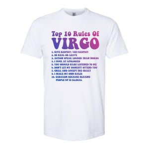 Top 10 Rules Of Virgo Zodiac Cute Funny Virgo Tee Horoscope Funny Gift Softstyle CVC T-Shirt