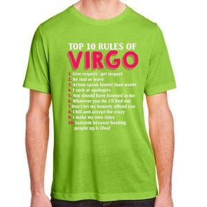 Top 10 Rules Of Virgo Zodiac Sign Great Gift Adult ChromaSoft Performance T-Shirt