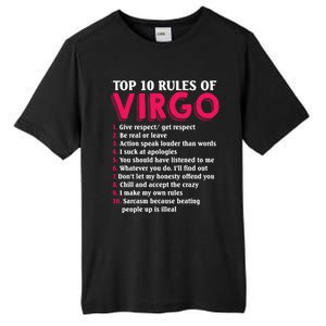 Top 10 Rules Of Virgo Zodiac Sign Great Gift Tall Fusion ChromaSoft Performance T-Shirt