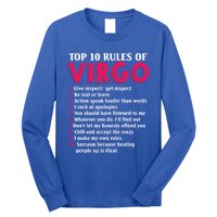 Top 10 Rules Of Virgo Zodiac Sign Great Gift Long Sleeve Shirt