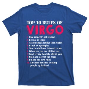 Top 10 Rules Of Virgo Zodiac Sign Great Gift T-Shirt